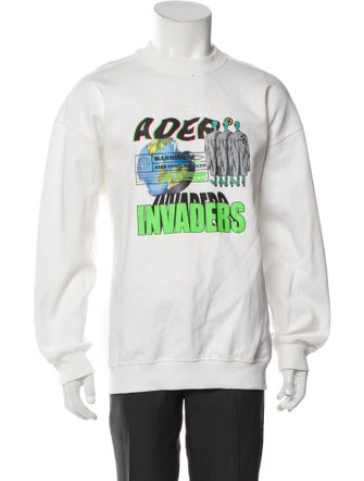 ADER error Graphic Print Crew Neck Pullover