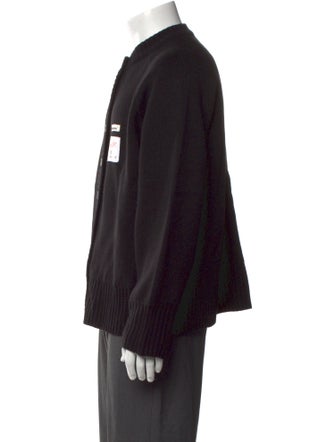 ADER error Graphic Print Crew Neck Cardigan