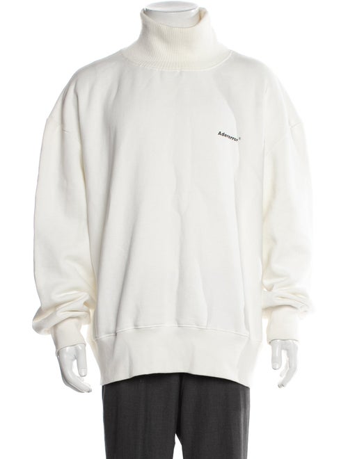 ADER error Graphic Print Turtleneck Pullover
