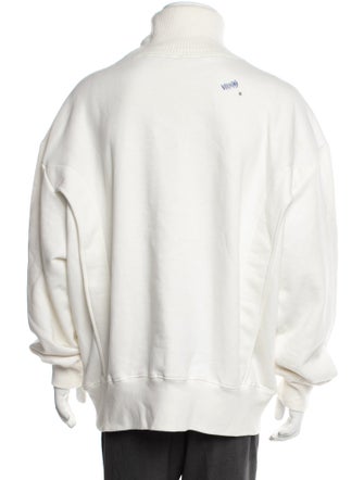 ADER error Graphic Print Turtleneck Pullover