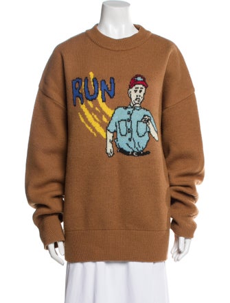 ADER error Wool Graphic Print Sweater