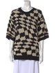 ADER error Printed Scoop Neck Sweater
