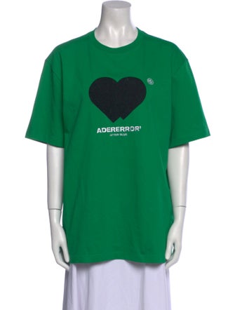 ADER error Graphic Print Crew Neck T-Shirt