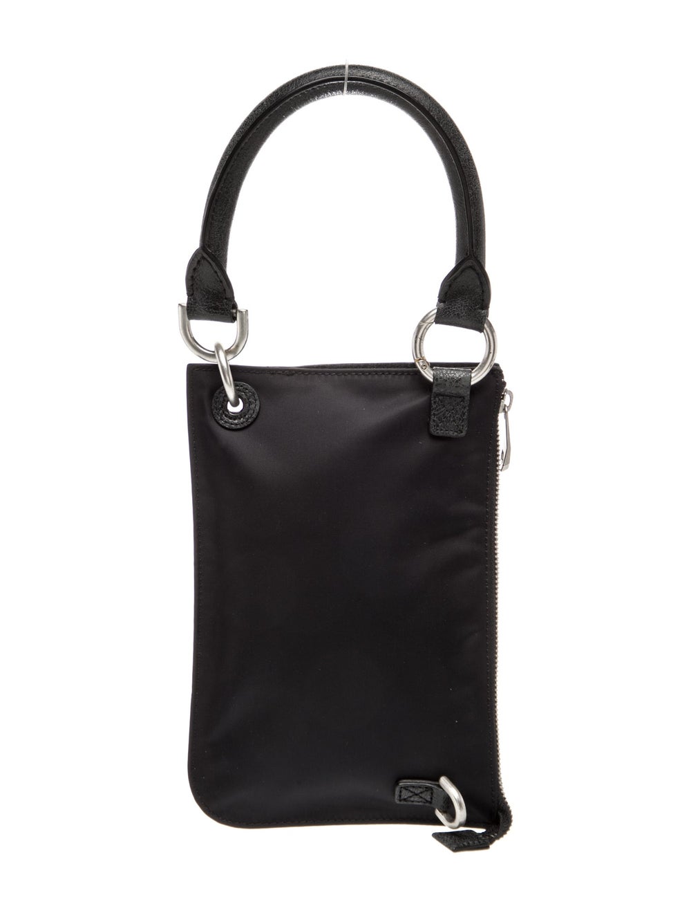 Ader error Top Handle Bag Black Leather Silver-To… - image 4