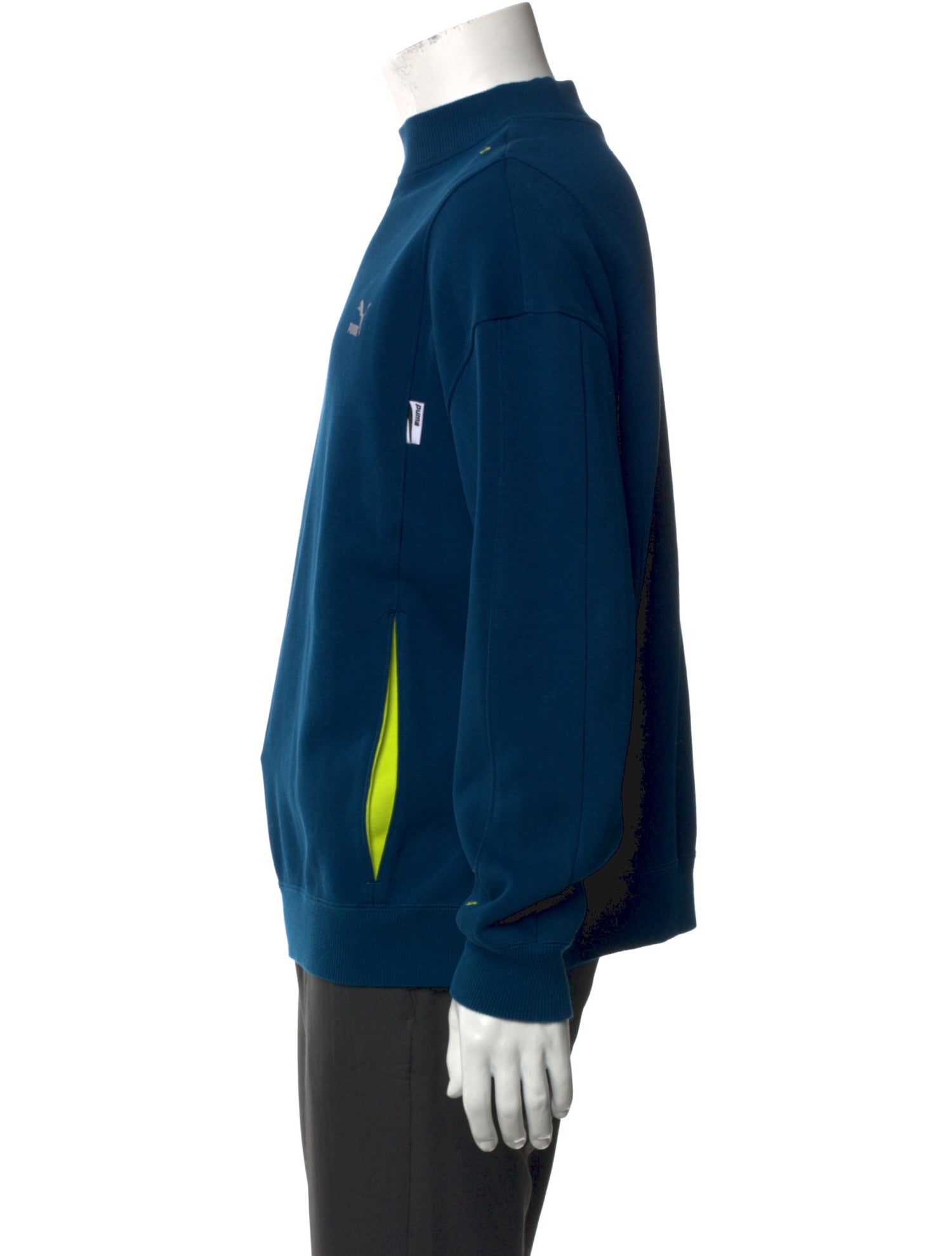 ADER error Graphic Print Mock Neck Sweatshirt