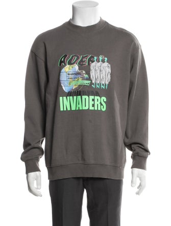 ADER error Graphic Print Crew Neck Sweatshirt