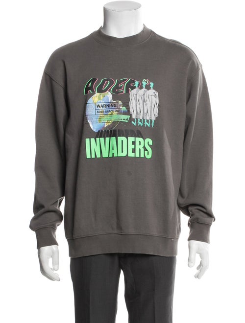 ADER error Graphic Print Crew Neck Sweatshirt