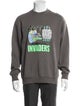 ADER error Graphic Print Crew Neck Sweatshirt