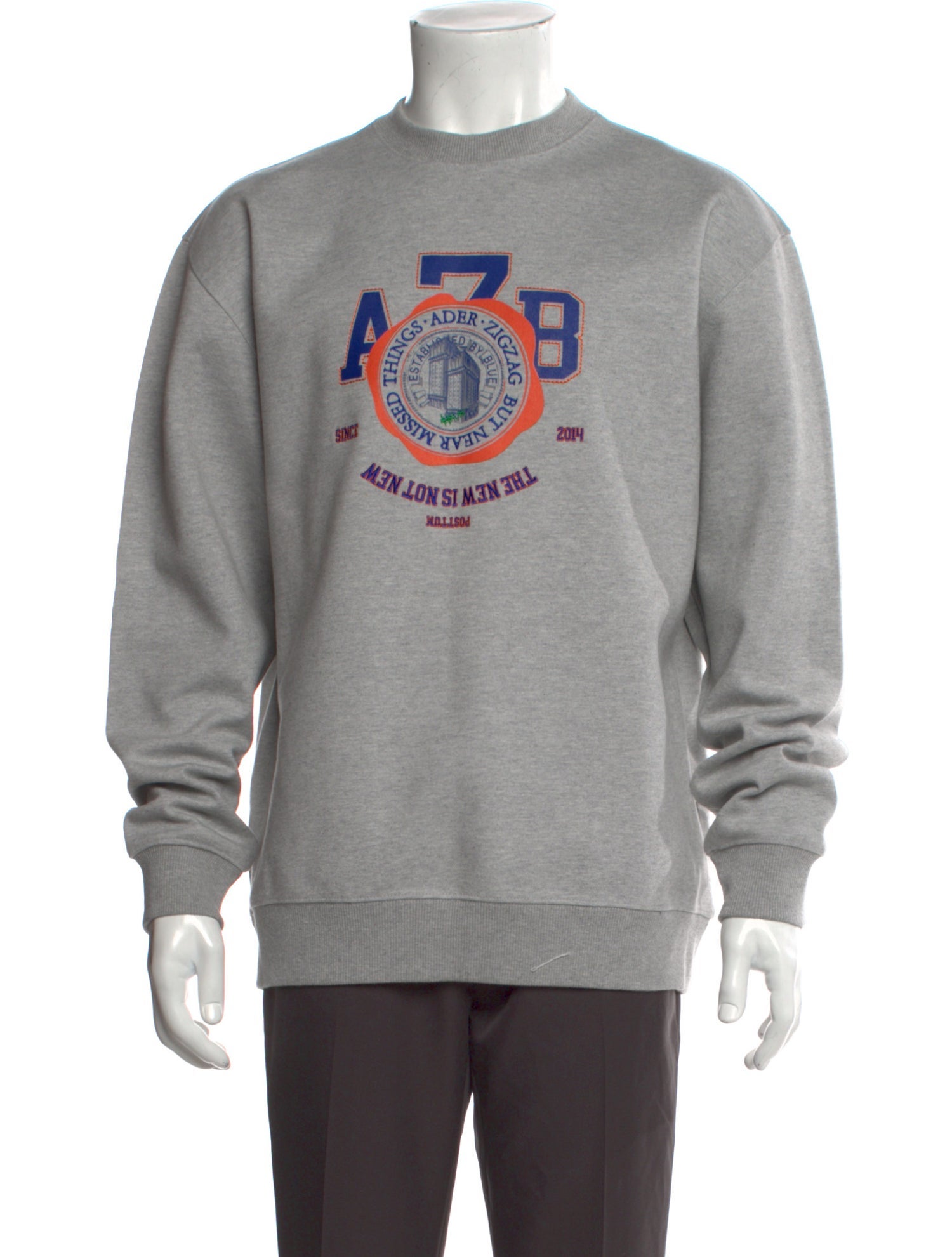 ADER error Graphic Print Crew Neck Sweatshirt