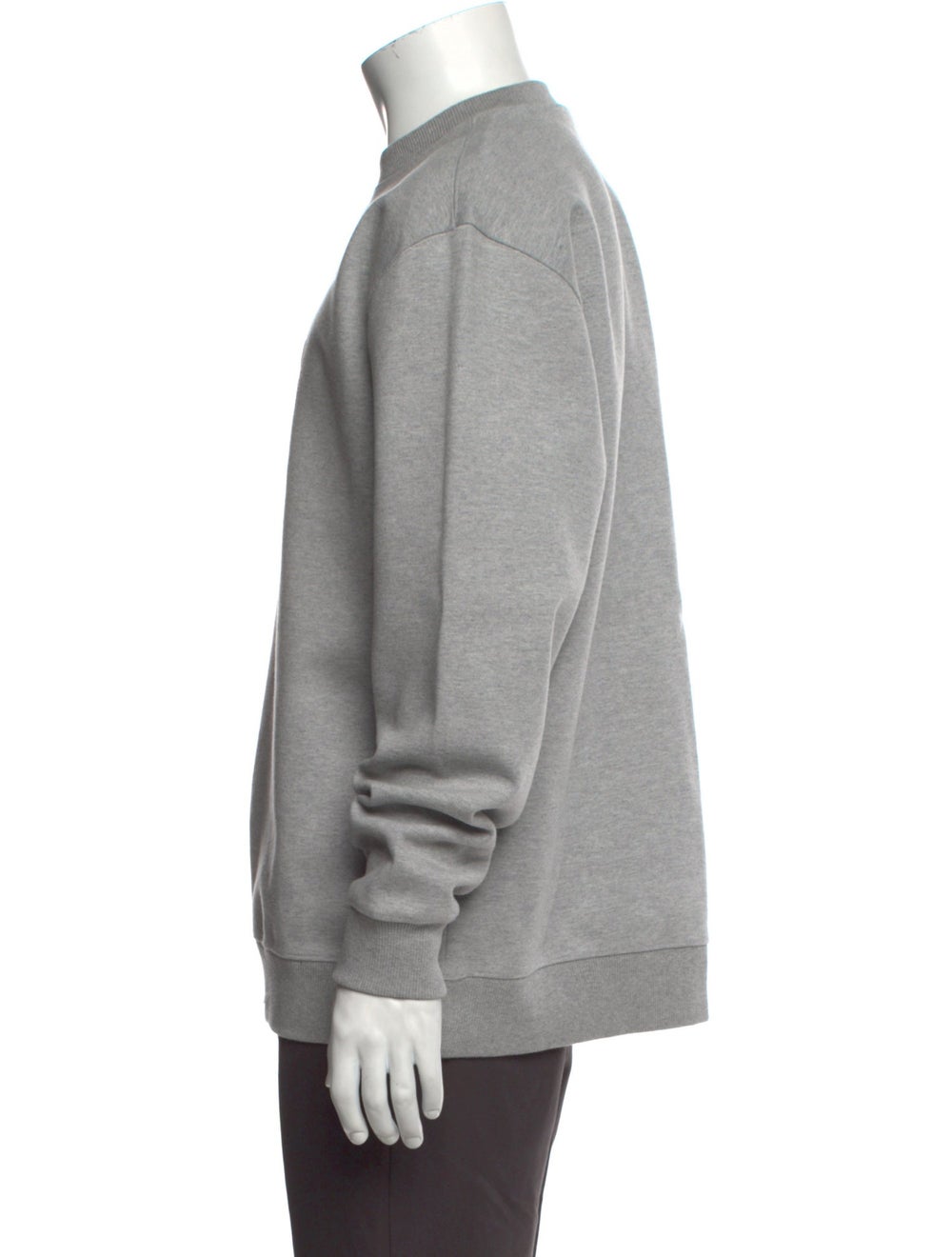 Ader error Sweatshirt Grey Graphic Print Long Sle… - image 2