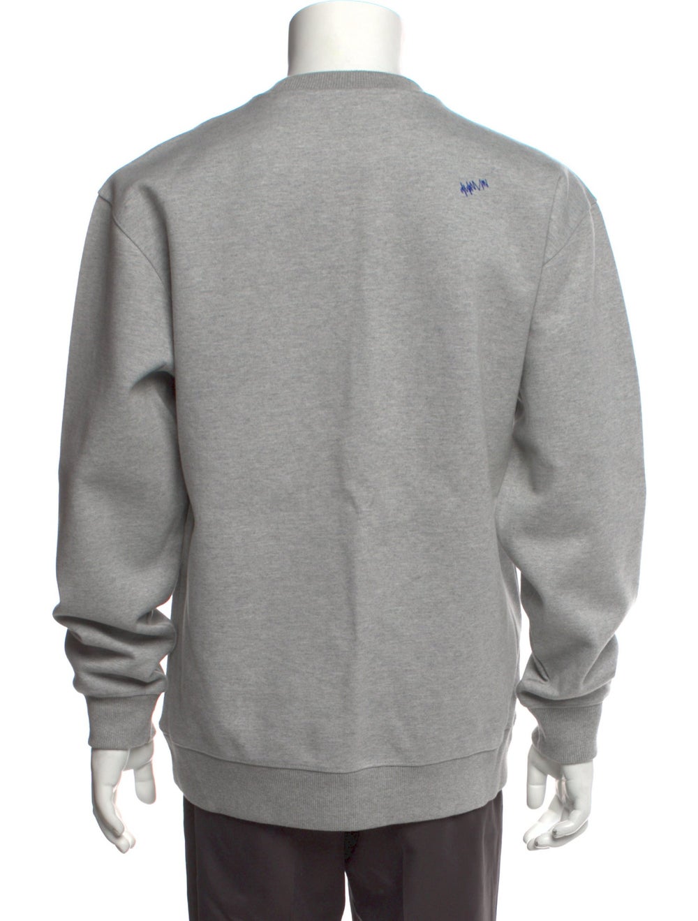 Ader error Sweatshirt Grey Graphic Print Long Sle… - image 3