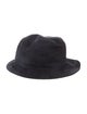 ADER error Cotton-Blend Black Embroidered Bucket Hat
