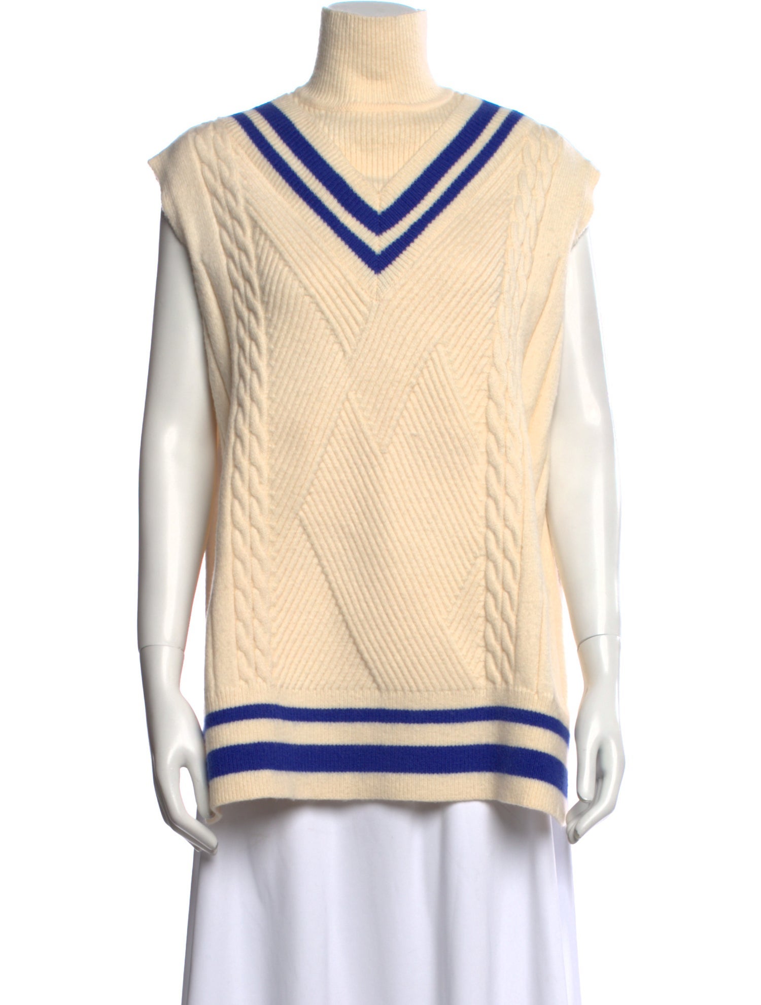 ADER error Striped Turtleneck Sweater