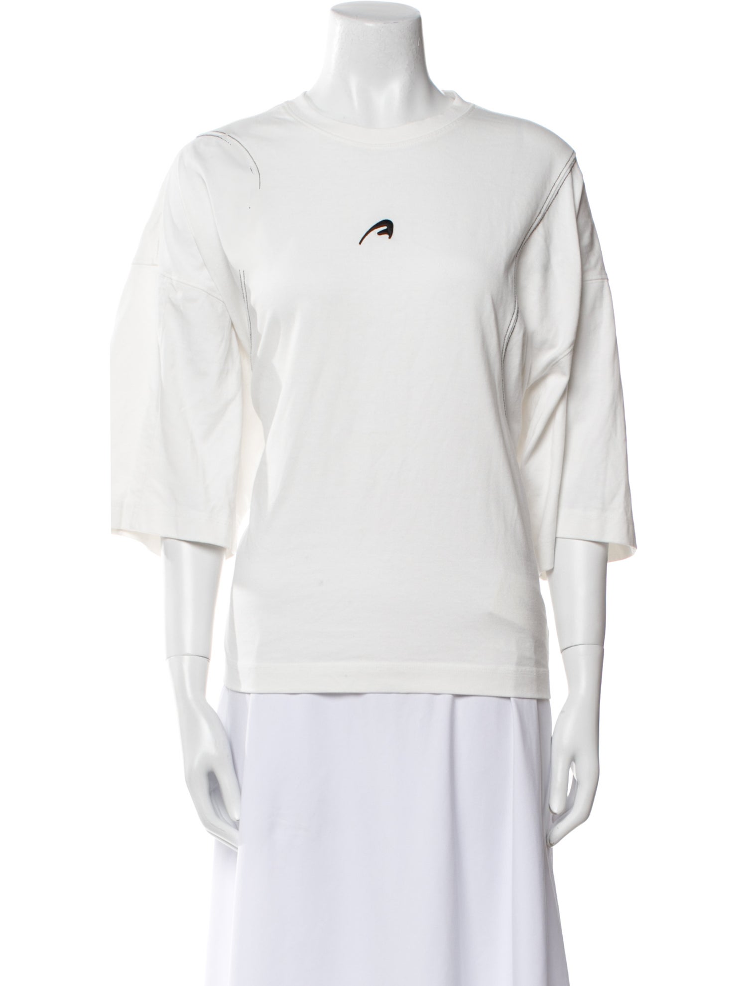 ADER error Crew Neck Three-Quarter Sleeve T-Shirt