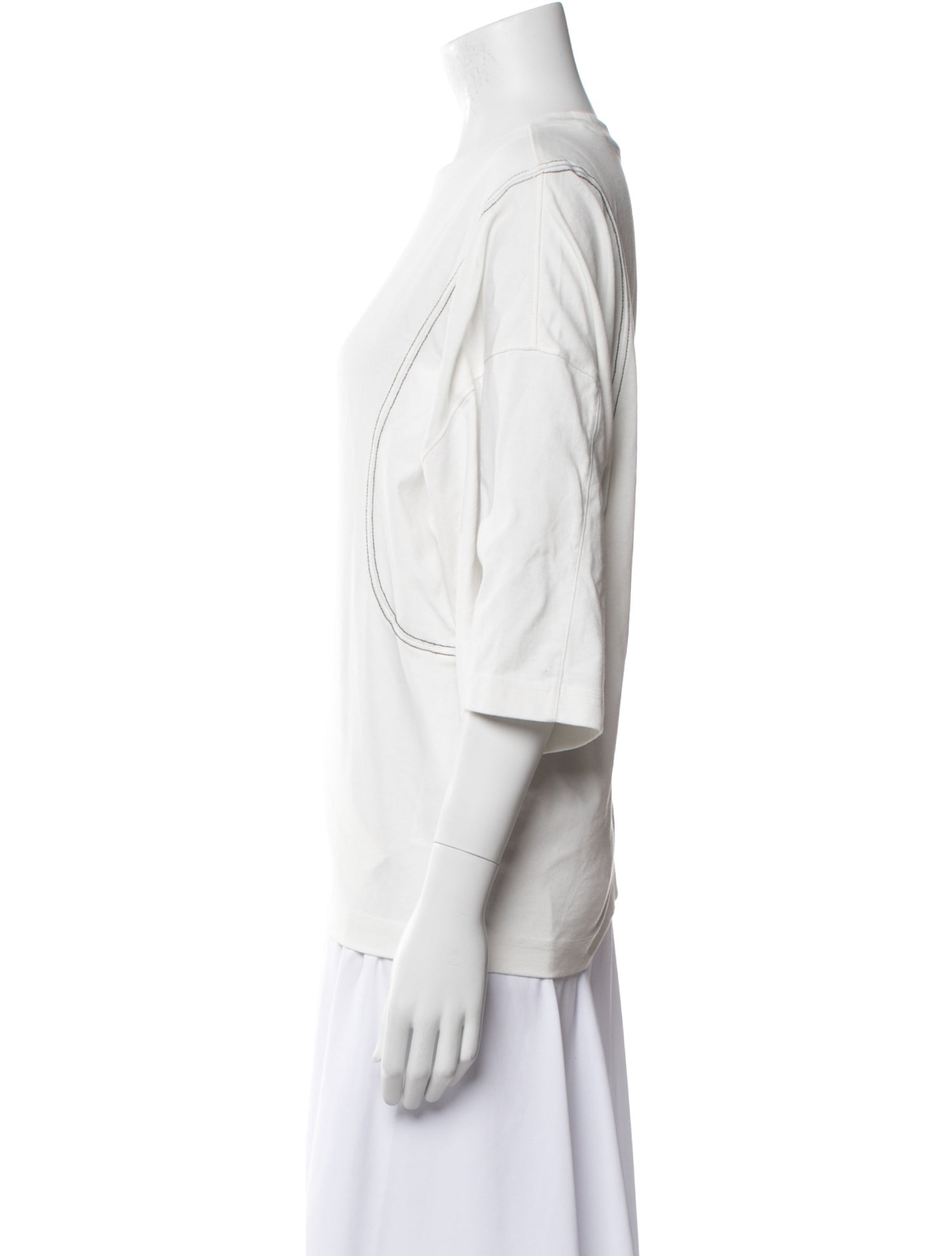 ADER error Crew Neck Three-Quarter Sleeve T-Shirt