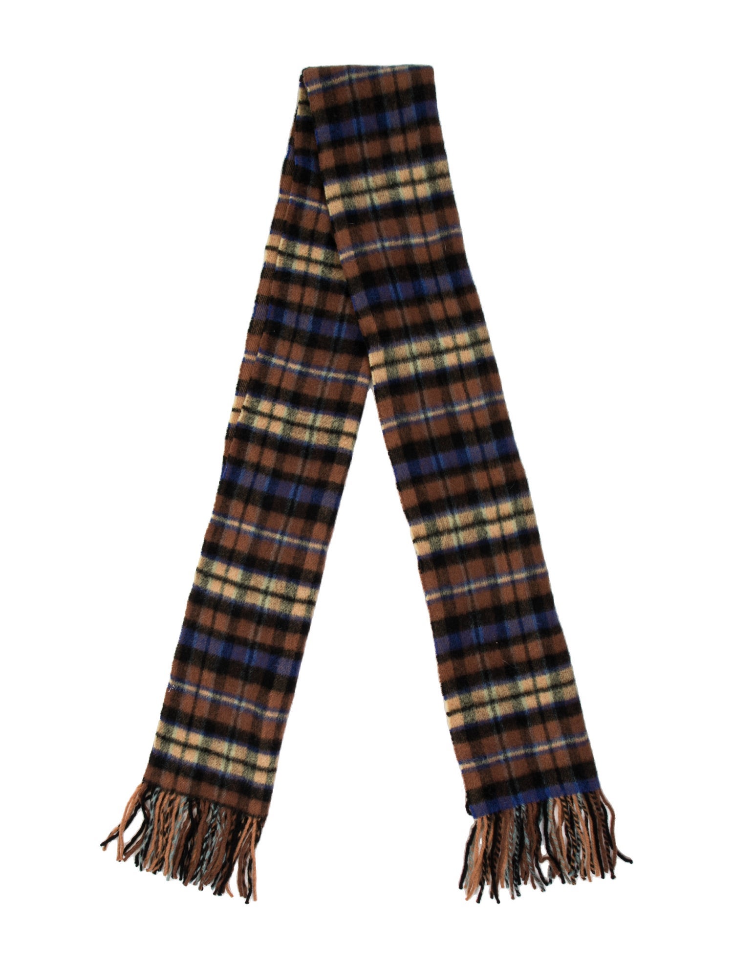 ADER error Wool Plaid Print Scarf
