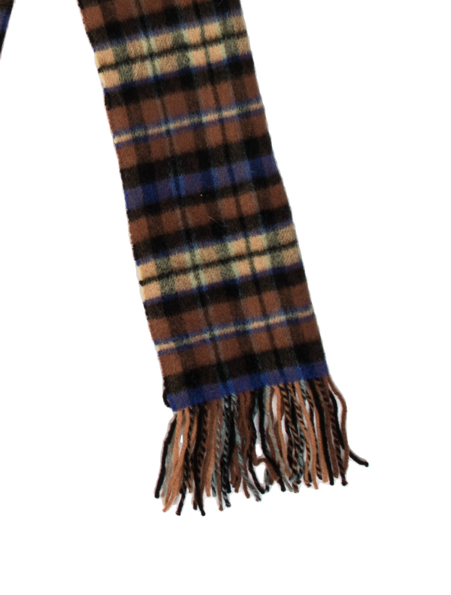 ADER error Wool Plaid Print Scarf