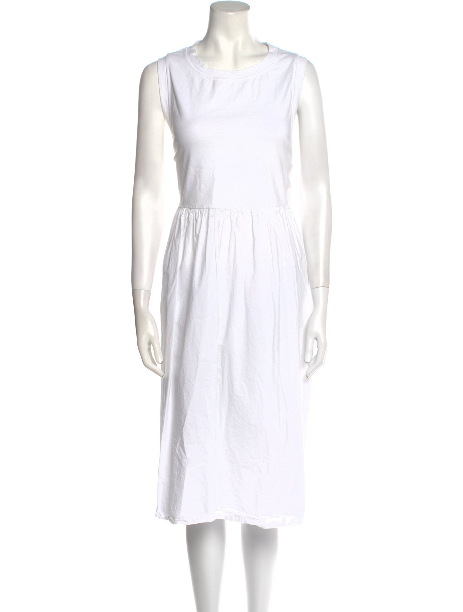 Album di Famiglia Bateau Neckline Midi Length Dress