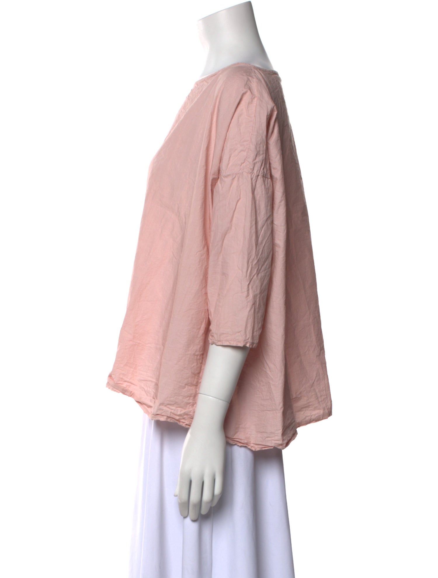 Album di Famiglia Bateau Neckline Three-Quarter Sleeve Blouse