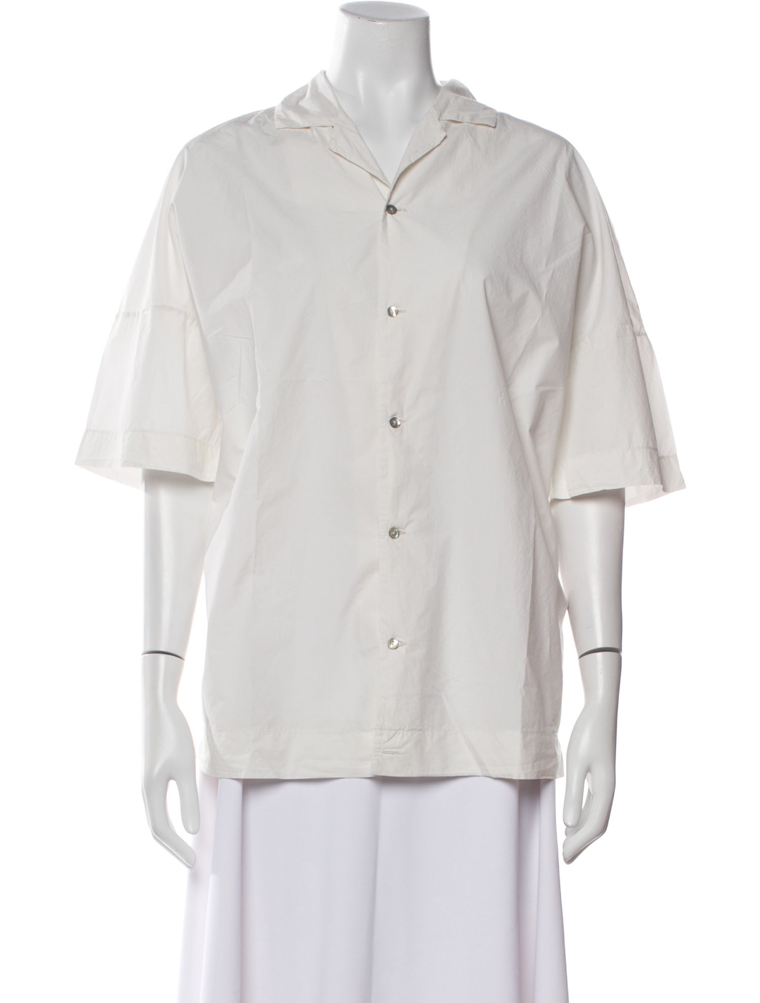 Album di Famiglia Three-Quarter Sleeve Button-Up Top