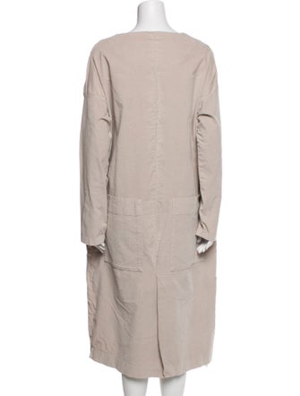 Album di Famiglia Bateau Neckline Midi Length Dress