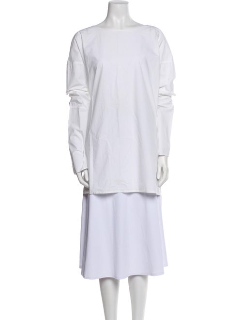 Album di Famiglia Bateau Neckline Long Sleeve Tunic