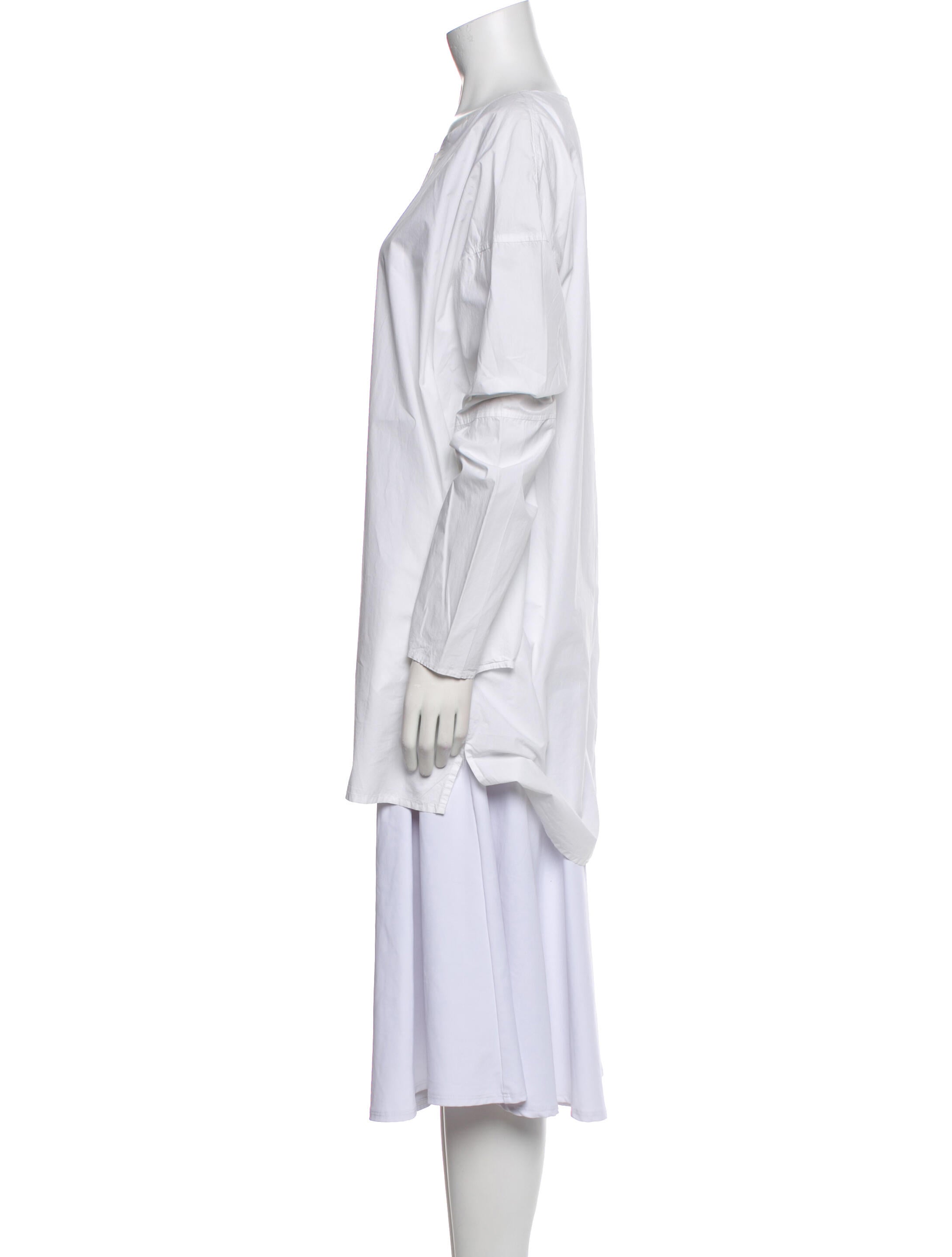 Album di Famiglia Bateau Neckline Long Sleeve Tunic