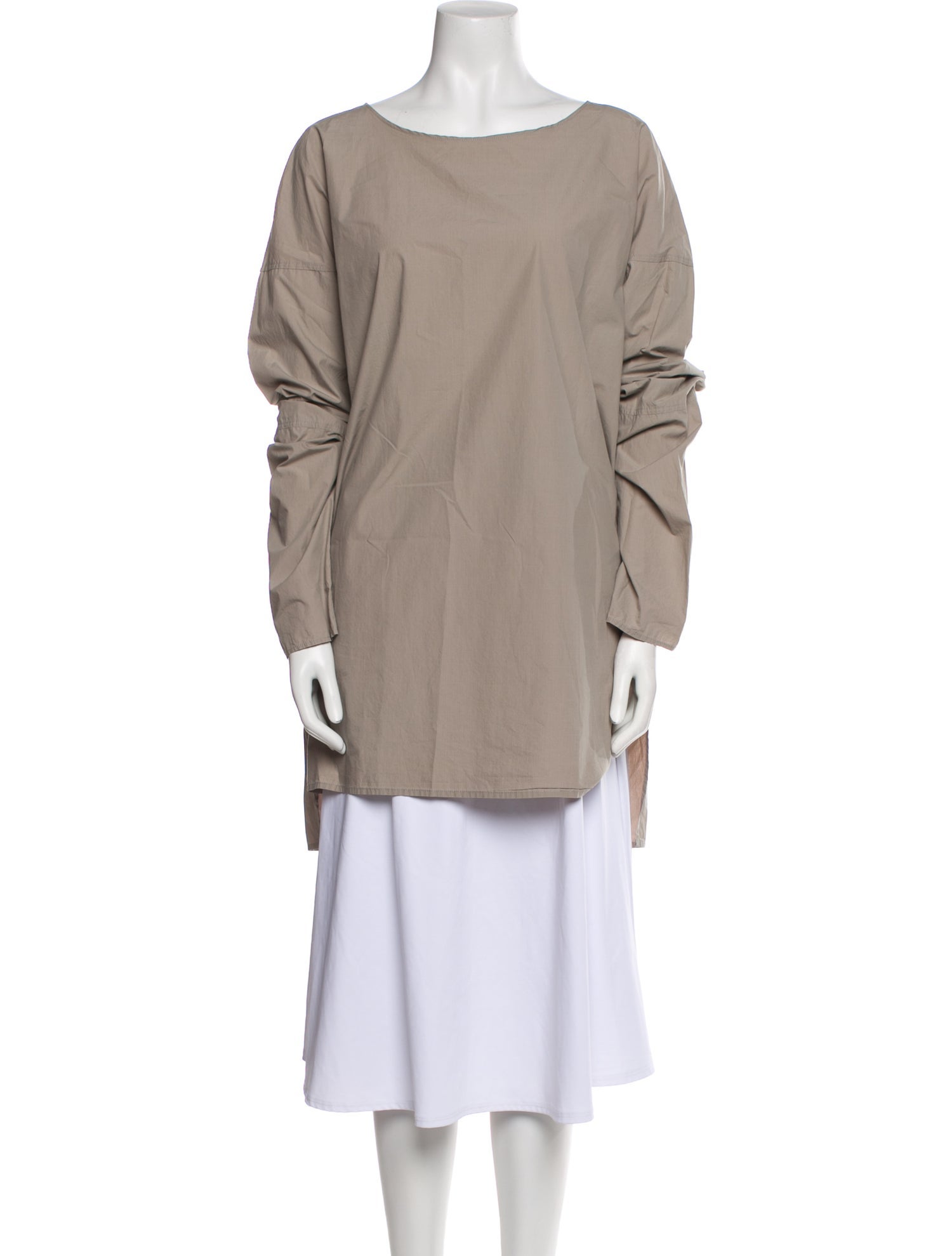 Album di Famiglia Bateau Neckline Long Sleeve Tunic