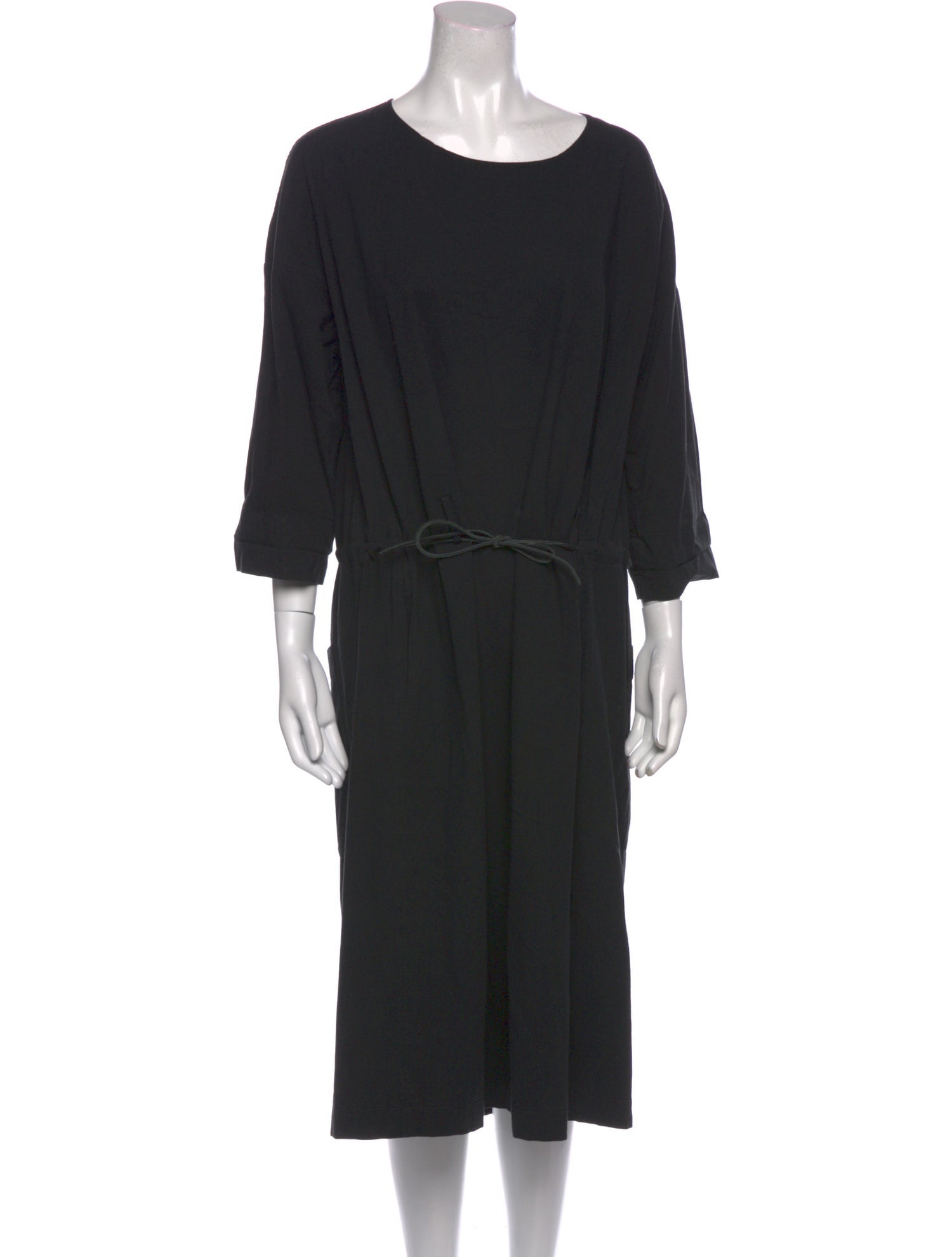Album di Famiglia Scoop Neck Midi Length Dress
