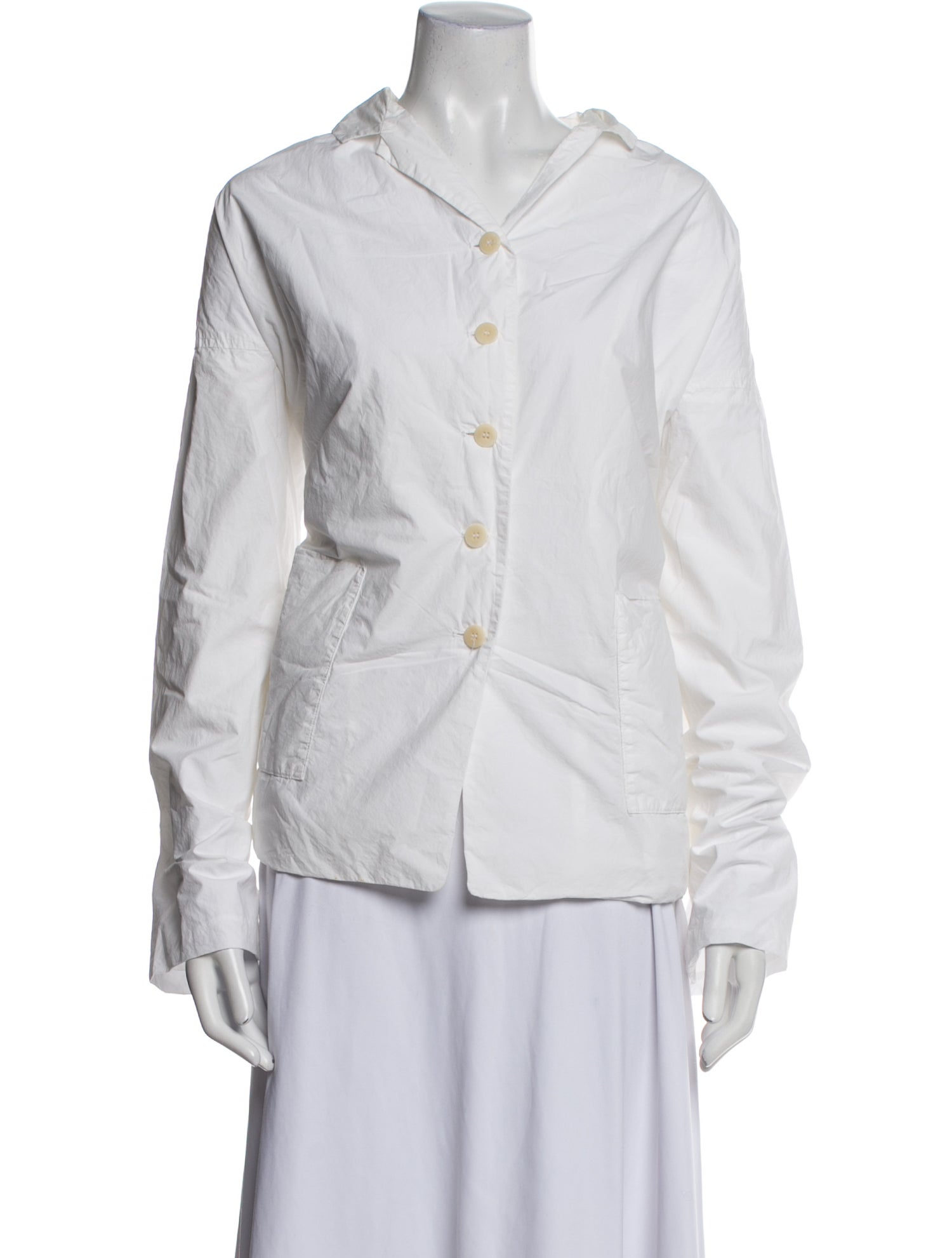 Album di Famiglia V-Neck Long Sleeve Button-Up Top