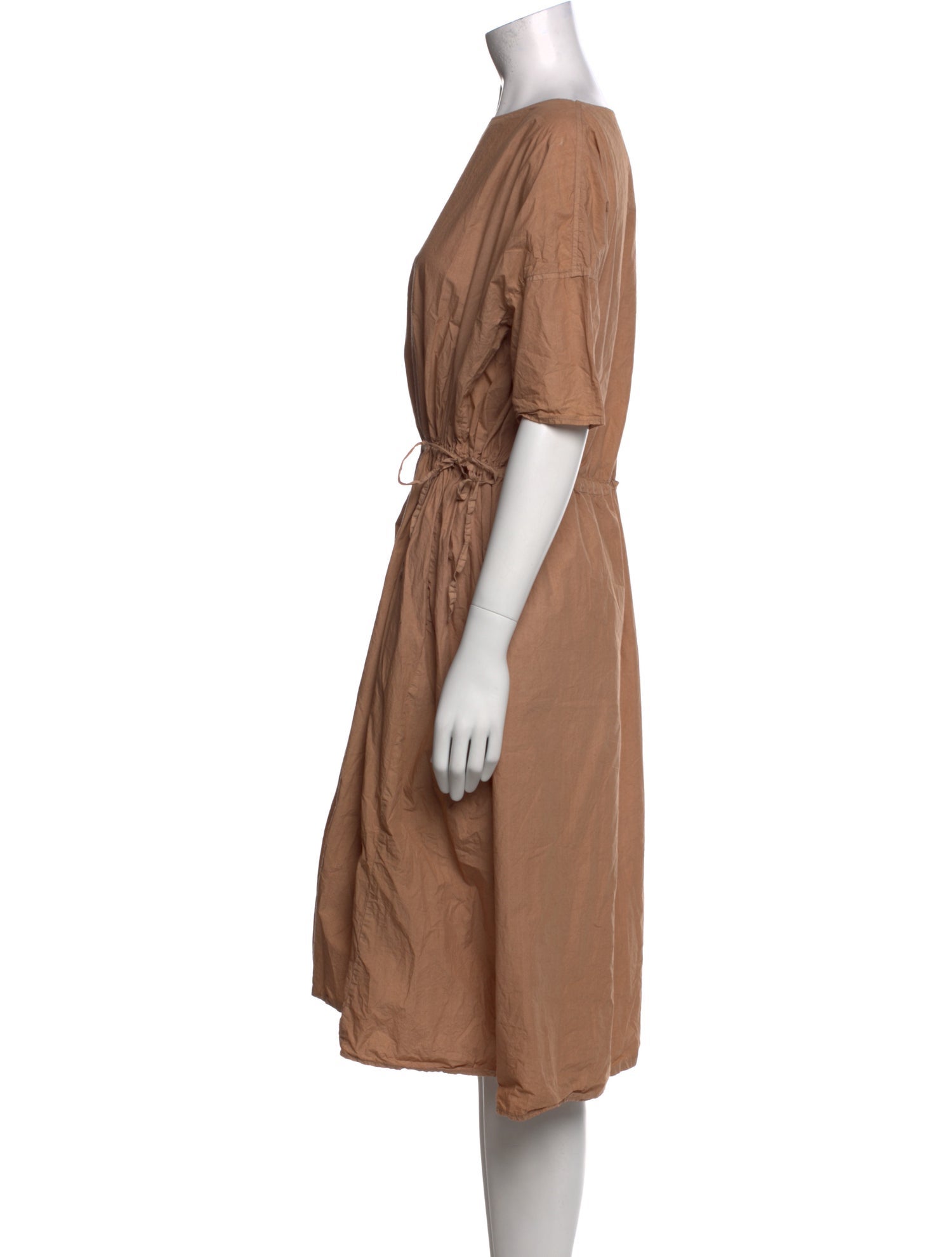 Album di Famiglia Bateau Neckline Midi Length Dress