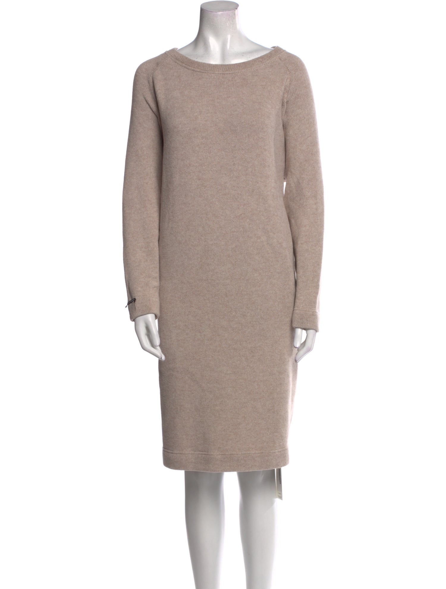 Album di Famiglia Bateau Neckline Knee-Length Dress