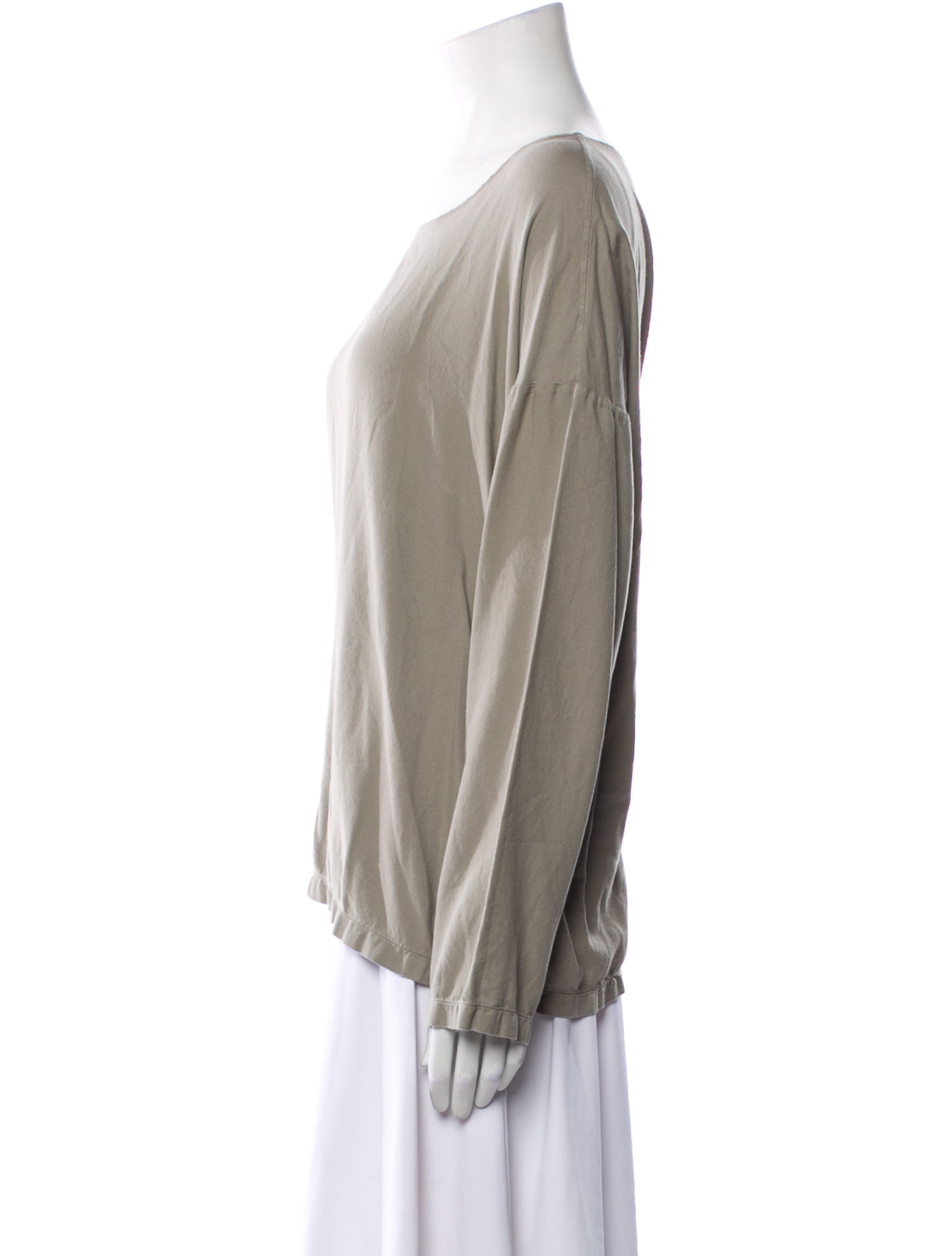 Album di Famiglia Bateau Neckline Long Sleeve Blouse