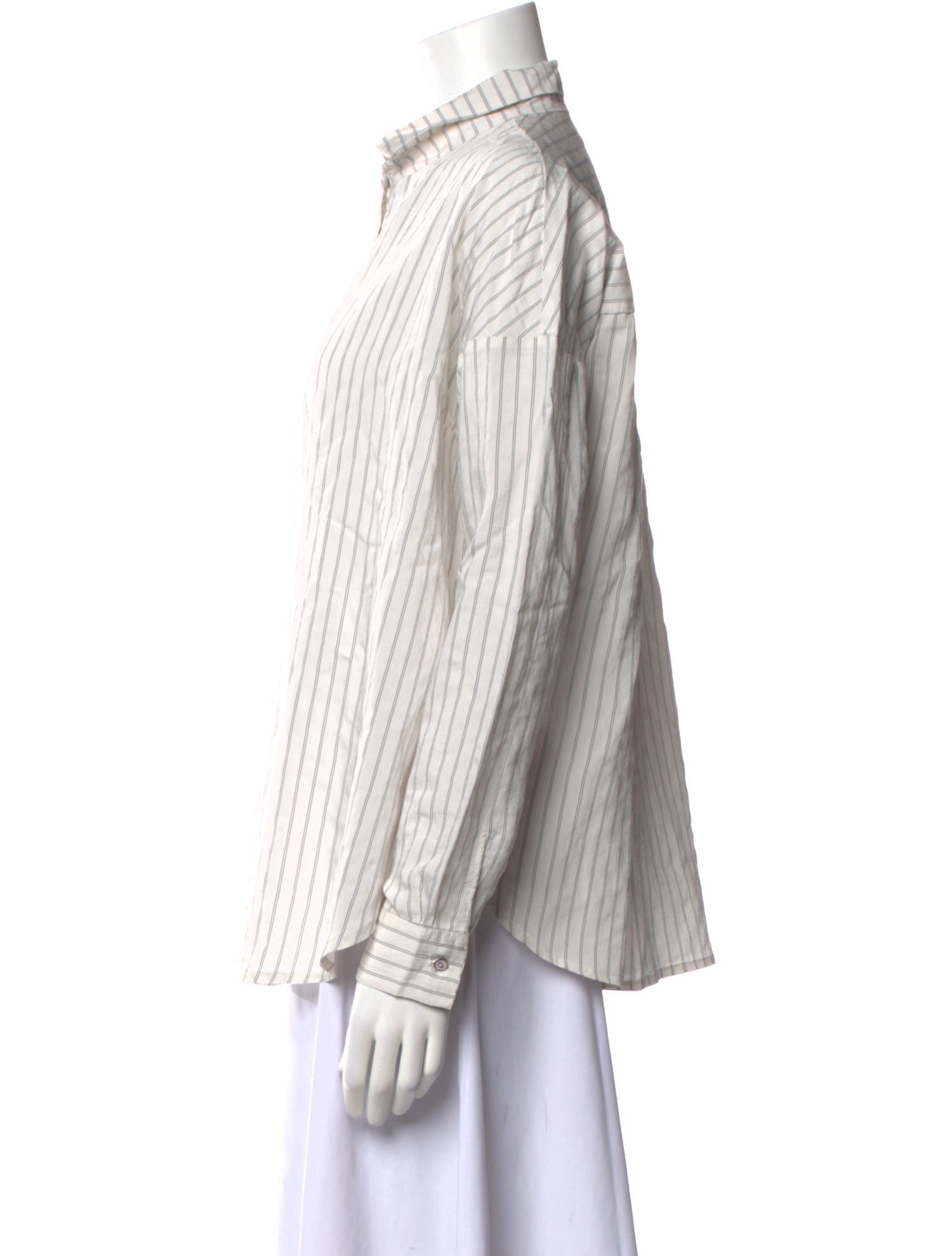 Album di Famiglia Striped Long Sleeve Button-Up Top