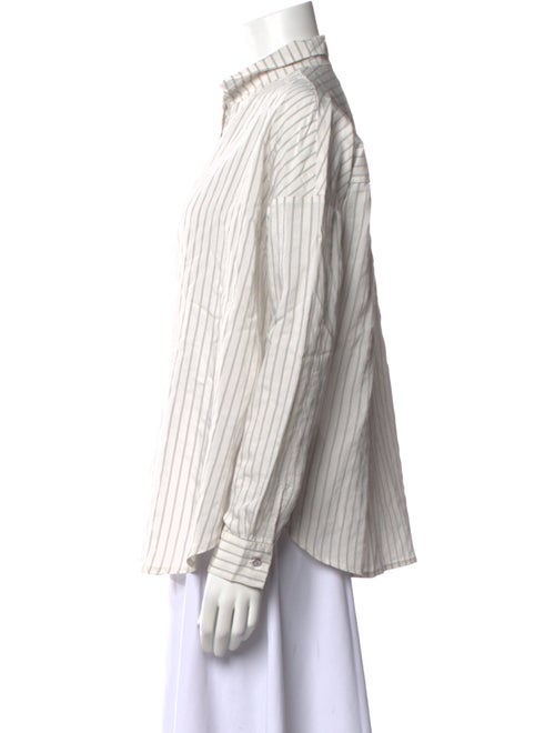 Album di Famiglia Striped Long Sleeve Button-Up Top