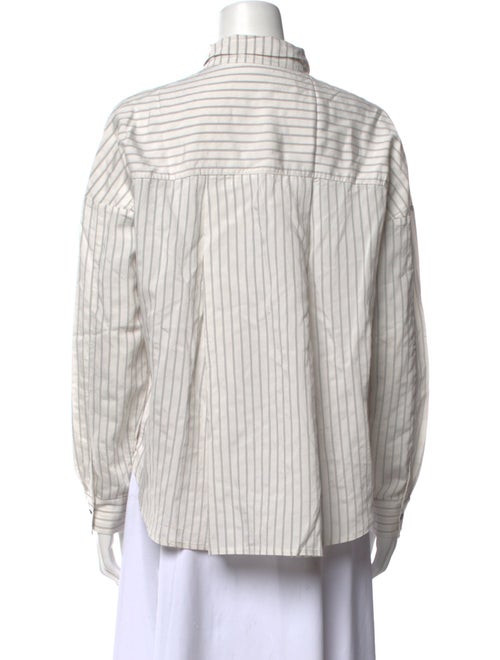 Album di Famiglia Striped Long Sleeve Button-Up Top