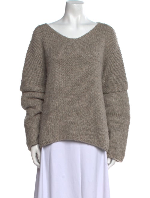 Album di Famiglia Alpaca Scoop Neck Sweater