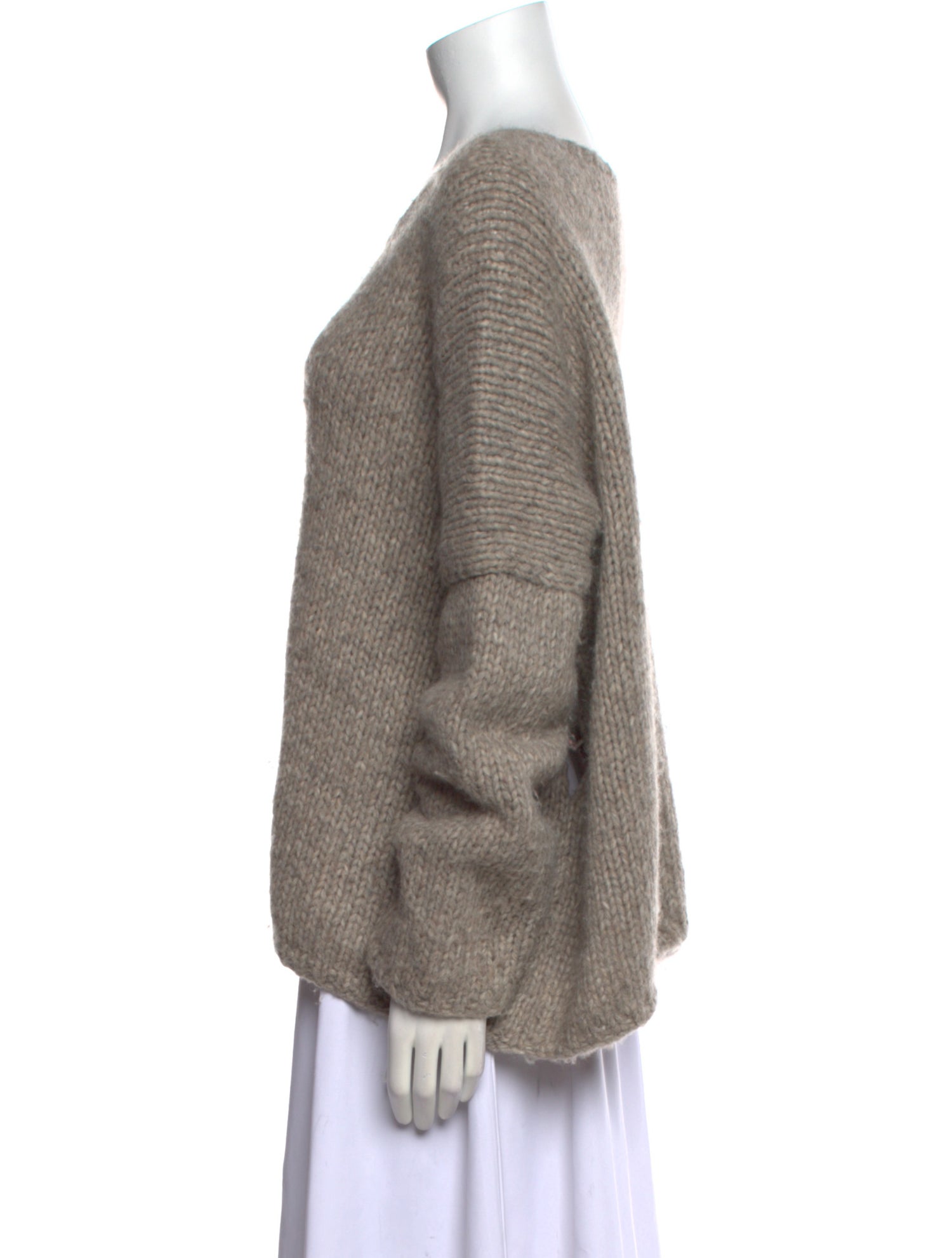 Album di Famiglia Alpaca Scoop Neck Sweater