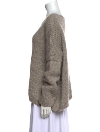 Album di Famiglia Alpaca Scoop Neck Sweater