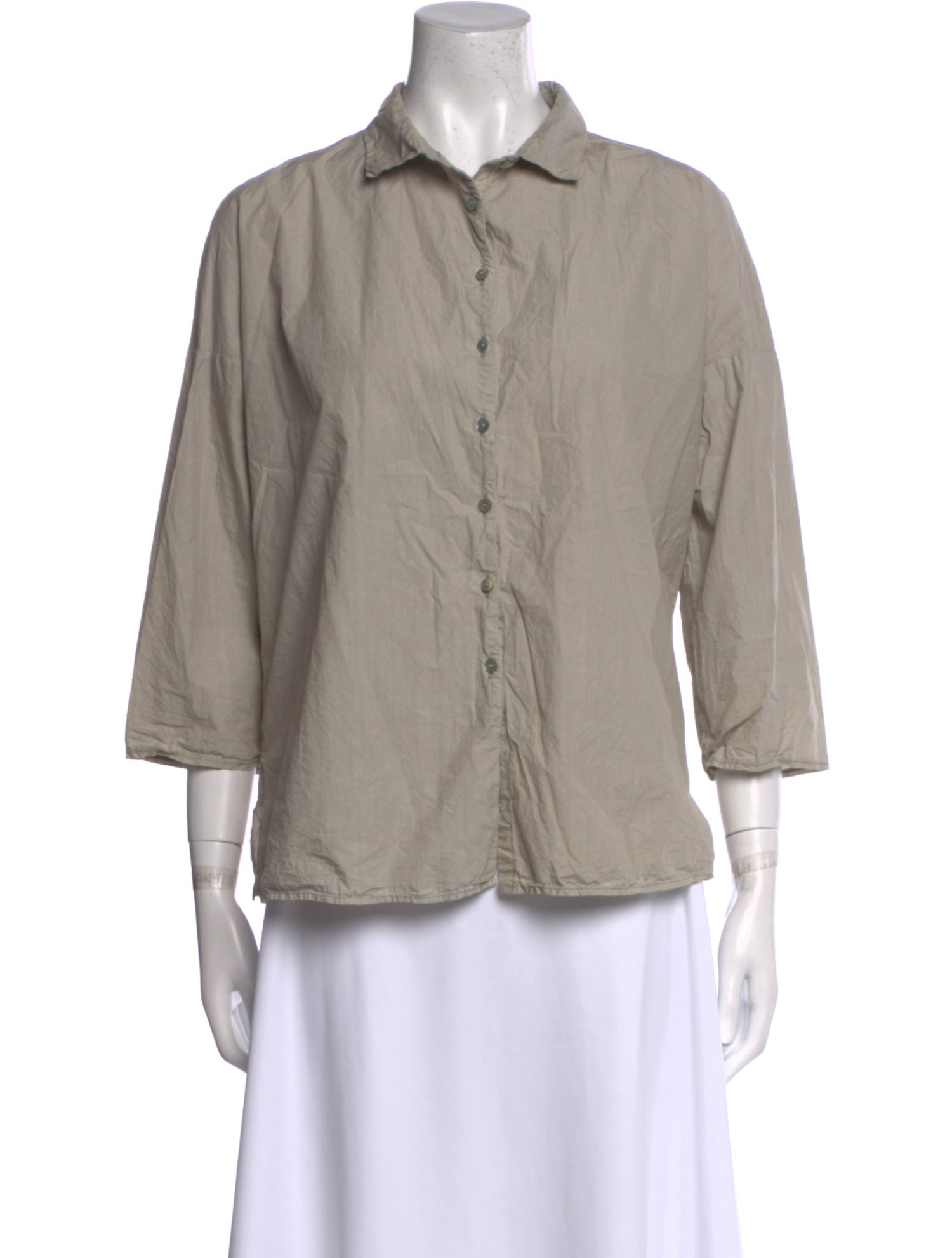 Album di Famiglia Three-Quarter Sleeve Button-Up Top