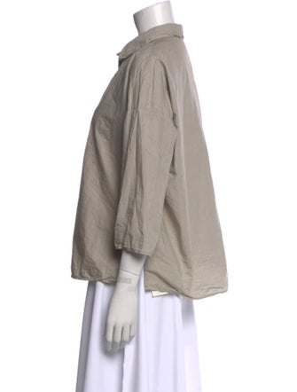 Album di Famiglia Three-Quarter Sleeve Button-Up Top