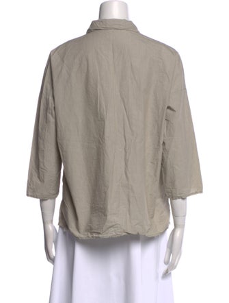 Album di Famiglia Three-Quarter Sleeve Button-Up Top