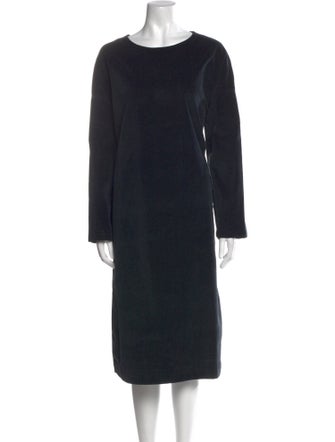 Album di Famiglia Bateau Neckline Midi Length Dress