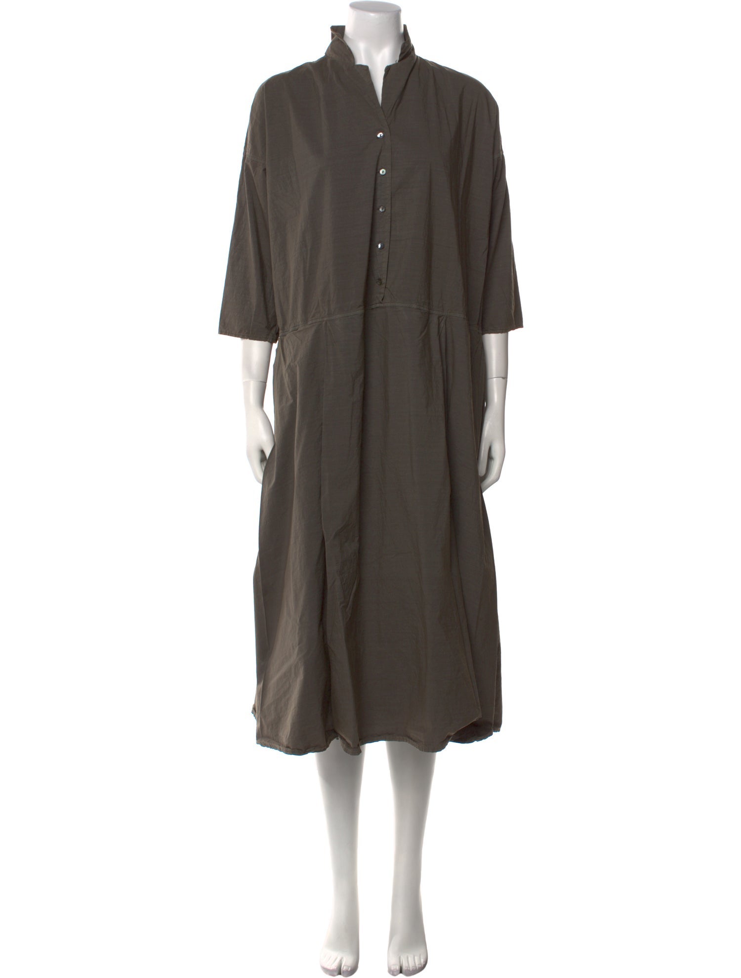 Album di Famiglia Mock Neck Midi Length Dress