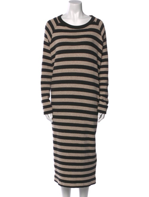 Album di Famiglia Striped Midi Length Dress