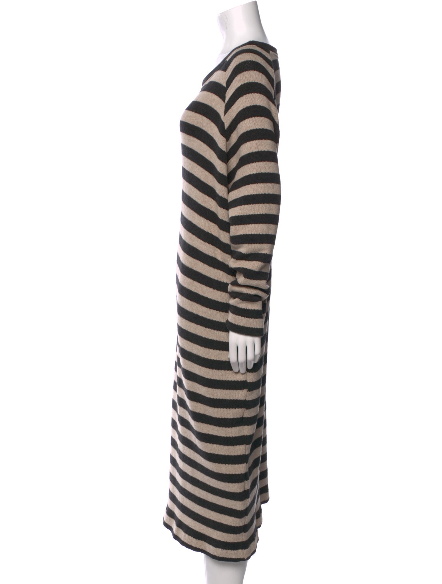 Album di Famiglia Striped Midi Length Dress