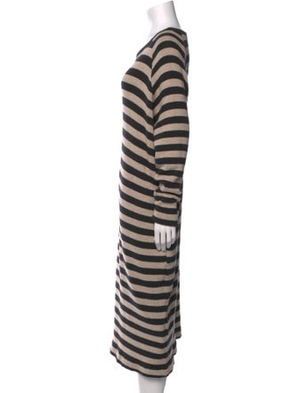 Album di Famiglia Striped Midi Length Dress