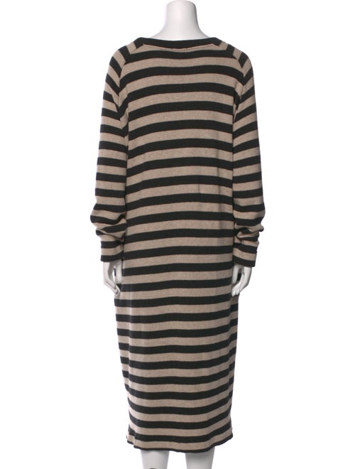 Album di Famiglia Striped Midi Length Dress