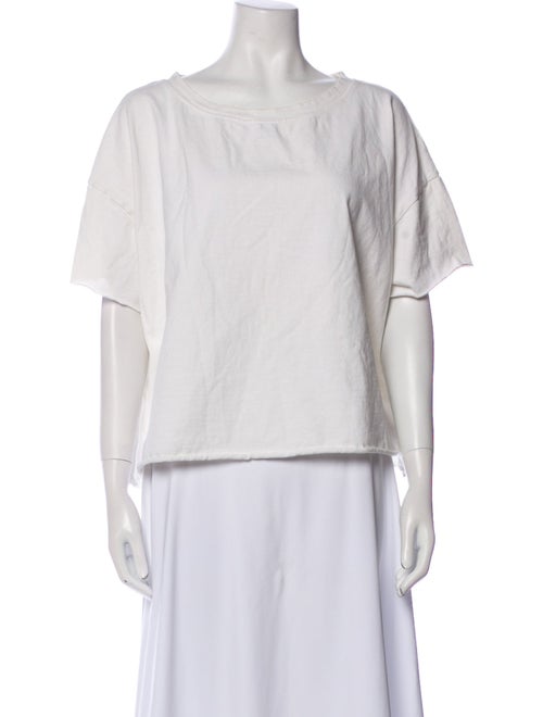 Album di Famiglia Bateau Neckline Short Sleeve Blouse