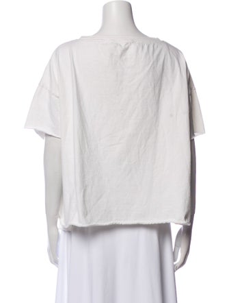 Album di Famiglia Bateau Neckline Short Sleeve Blouse